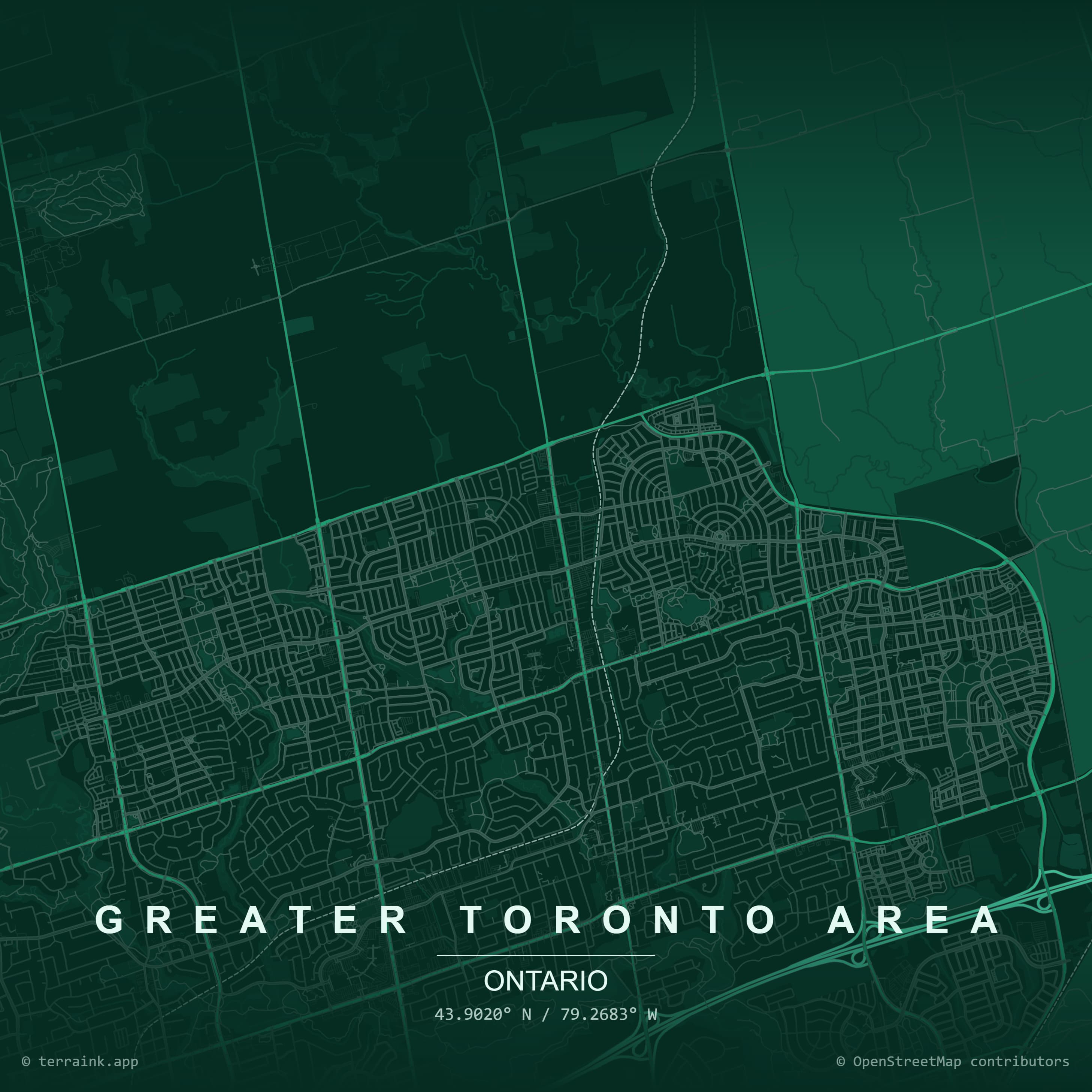 Ecosanicare GTA Service Zone Map