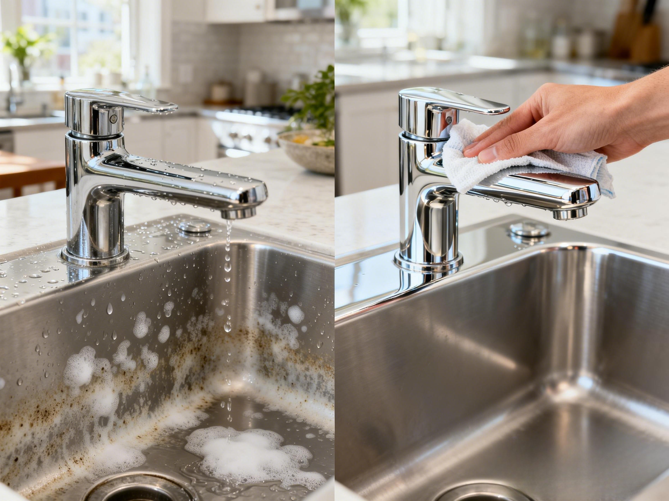 Hard water stains removal