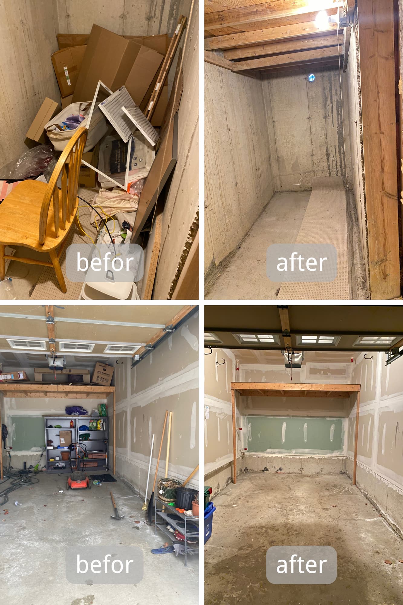 Junk removal before and after